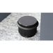 Viefe Butoir de porte au sol ARPA en aluminium, Ø 45 mm, Noir brossé