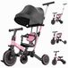 Trike pour enfants de 1 an avec barre de poussée