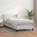 Maison Exclusive - Lit boxspring avec matelas, blanc, 100x200 cm, similicuir