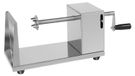 Spiraalsnijder voor aardappelen - Machine manuelle - Snijbreedte 3–3,5 mm - 4 verwisselbare messen - Roestvrijstalen behuizing - Argent