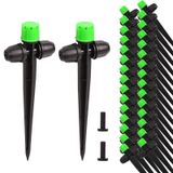 28 Pcs Arroseurs Goutte à Goutte Réglables pour Irrigation (Vert)