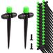 28 Pcs Arroseurs Goutte à Goutte Réglables pour Irrigation (Vert)