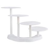 Graziano Taartstandaard met 4 etages, laddervorm, kunststof, wit