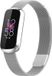 Strap-it Milanees bracelet pour montre connectée - Convient pour Fitbit Luxe - Argent