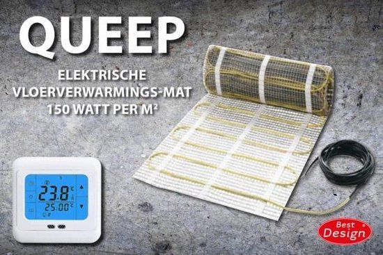 Best Design Vloerverwarming Elektrisch 15 m2 Mat + Thermostaat