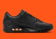 Nike Air Max 90 Sneakers Zwart/Oranje Unisex Maat 38.5