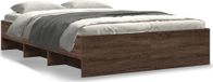 Maison Exclusive - Cadre de lit sans matelas, chêne brun, 120x200 cm, fibre de bois