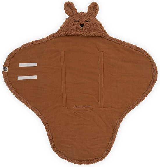 Jollein Wikkeldeken Bunny caramel bruin, brown