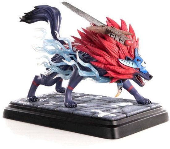 First 4 Figures Okami Standbeeld Oki (Wolf Form) - 35 cm Hoog