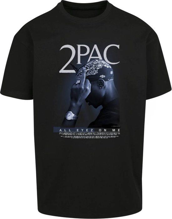 Mister Tee Tupac All F*ck the World 2.0 Oversize T-shirt - Zwart - M - Heren
