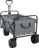 vidaXL Vouwwinkelwagentje 89 x 63 x 96 cm Grijs 200 kg