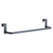 Gedy Tosca Handdoekhouder voor badkamer, handdoekhouder zonder boren, roestvrij staal, pistoolmetaal, 37 x 8,5 x 6,5 cm, PVD-behandeling