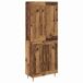 vidaXL Highboard Oud Hout 69,5 x 34 x 180 cm Bewerkt hout