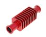 Refroidisseur / Refroidisseur miniature, aluminium, rouge (30x103mm), raccord de tuyau 17mm