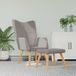 Maison Exclusive fauteuil de relaxation avec repose-pieds, tissu taupe