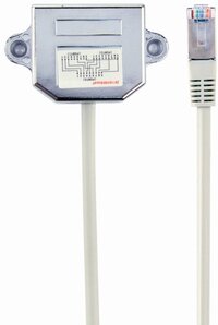 Gembird NCA-SP-02 - Ethernet LAN Splitter - 2 x RJ45 - 0.15m - White