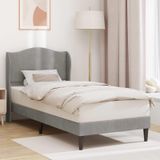 Maison Exclusive - Lit cadre avec tête de lit gris clair 100 x 200 cm, velours