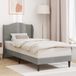 Maison Exclusive - Lit cadre avec tête de lit gris clair 100 x 200 cm, velours