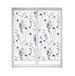 Blindecor Duo Relax Rolgordijn met 2 stuks, transparant, zonder boren, Easy Fix, digitale print, model Dragonfly, 65 x 150 cm