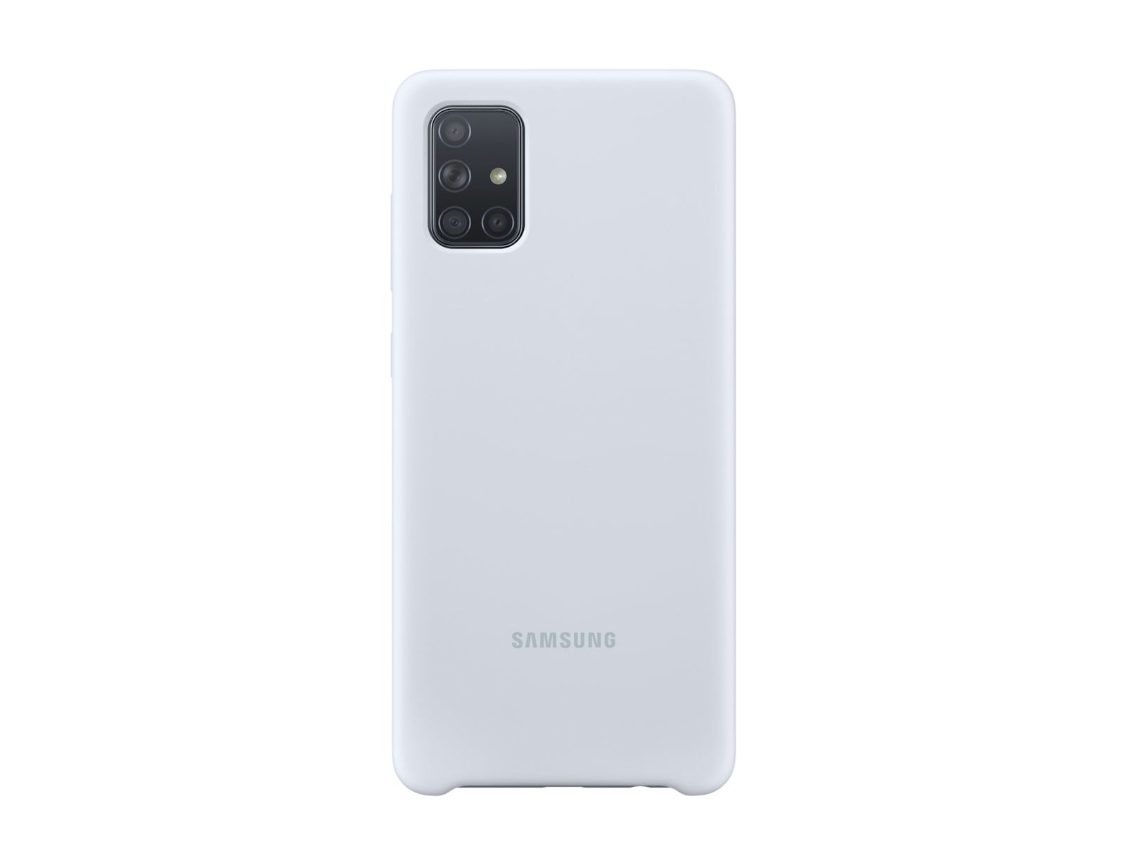 Samsung Galaxy A71 Silicone Cover Case - Silver