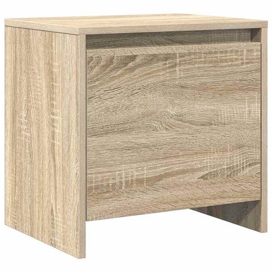 vidaXL Nachtkastje 45x34x44,5 cm bewerkt hout sonoma eikenkleurig
