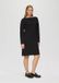 s.Oliver Jacquard robe avec structure et encolure bateau noir taille 34
