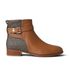 MICHAEL Michael Kors Bottines 'RACHEL' cognac / brun foncé