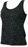 Avet dames hemd microfiber - Safari - Microvezel onderhemd met brede bandjes - Groen / L