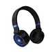 Techmade TM-046-INT Hoofdband Bedraad en draadloos Zwart, Blauw