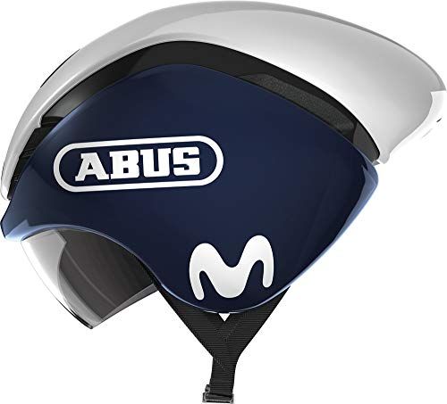 Abus Movistar Team 20 S, Casco Unisex-Adulto, Multicolore (Multicolore), S