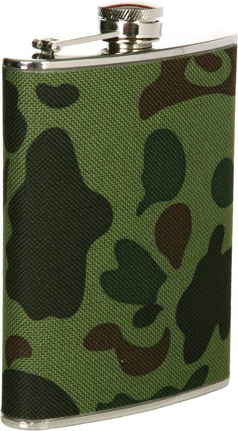 101 inc Zakflacon platvink 8 ounce chroom/camo