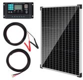 Panneau solaire 50W, 12V, avec régulateur de charge 10A, module PV pour véhicules, bateaux