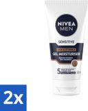 NIVEA MEN Sensitive Gezichtsgel Huid & Stoppelbaard - 2 x 50 ml