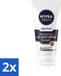 NIVEA MEN Sensitive Gezichtsgel Huid & Stoppelbaard - 2 x 50 ml