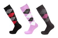 PFIFF Rijkousen, set van 3 stuks in verschillende kleuren, rijsokken met versterkt voetbed, maten 34-42