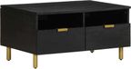 Maison Exclusive - Table basse, noir, 80x54x40 cm, panneau de particules