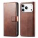 imoshion Luxe Bookcase voor de Apple iPhone 18 Pro / 17 Pro - Donkerbruin