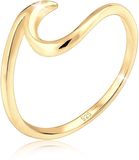 Elli Ringen golven wave strand maritiem 925 zilver verguld