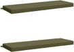 vidaXL - 2-delige - Coussin de banc - SOEST - 2 - pièces - 100% - Polyester - Vert olive