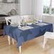 Bonamaison Tafelkleed, Anti-Mold, Sneldrogend, Waterdicht, 100% Polyester Tafellaken, Blauw, 140 x 160 Cm
