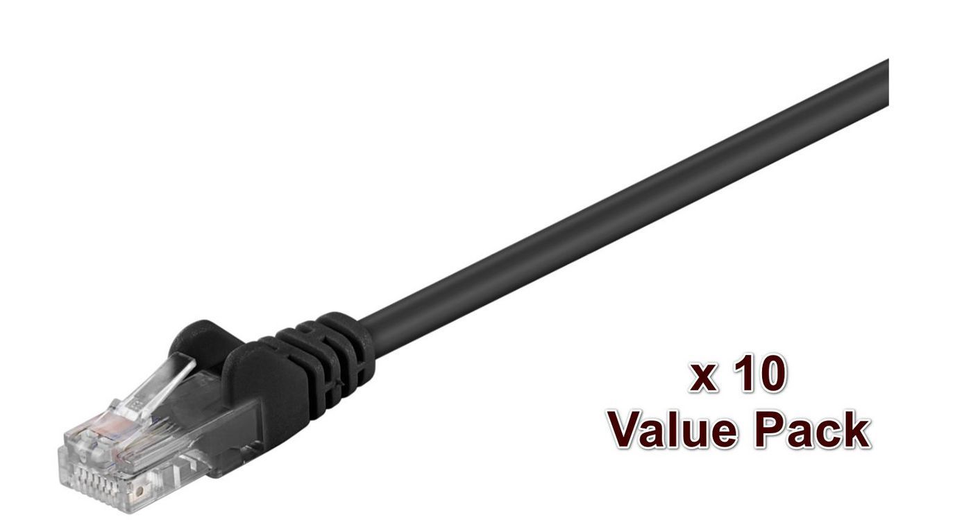 Microconnect V-UTP503SVP Netwerkkabel Zwart 3 m Cat5e U/UTP (UTP)