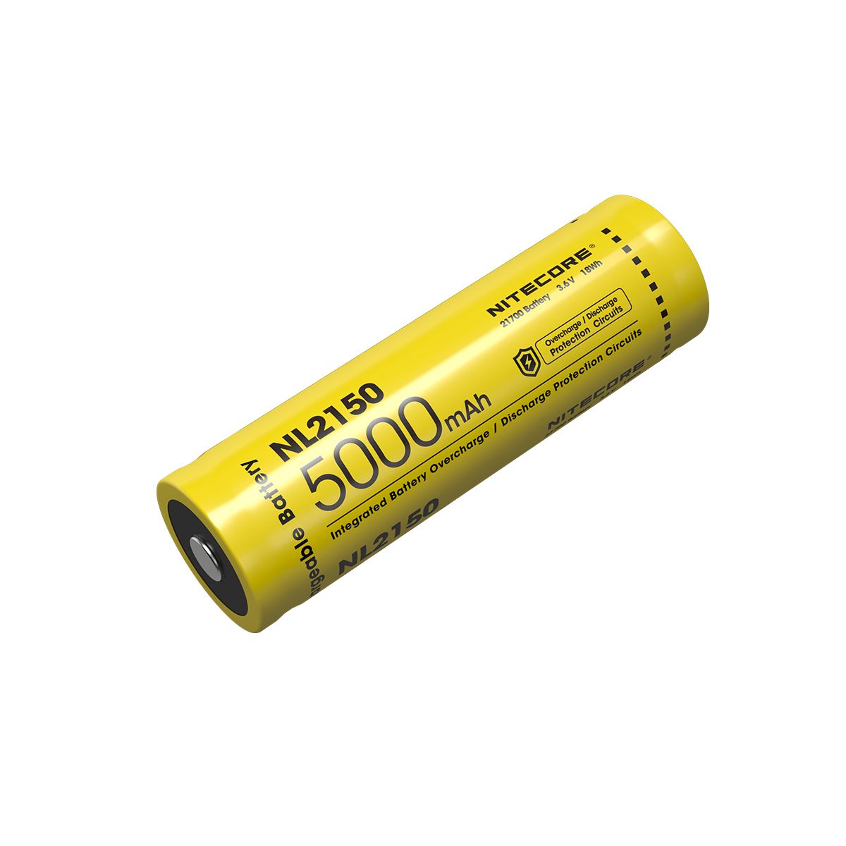 Nitecore NL2150 21700 5000mAh Li-Ion Oplaadbare Batterij - Geel