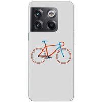 OnePlus Siliconen hoesje - Compatibel met OnePlus 10T 5G - ontwerp bike color hipster