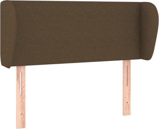 vidaXL Hoofdbord Stof Donkerbruin 83x23x78/88 cm