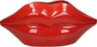 Label6 Bloempot Lips Rood - Bloempot voor binnen - Decoratieve Accessoires - Woonaccessoires - Woondecoratie - 43X19X18.5CM