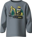 NAME IT - NMMVAGNO LS LOOSE TOP - Jongens - Lange mouwen shirts - Maat 98 - Katoen - Lichtblauw