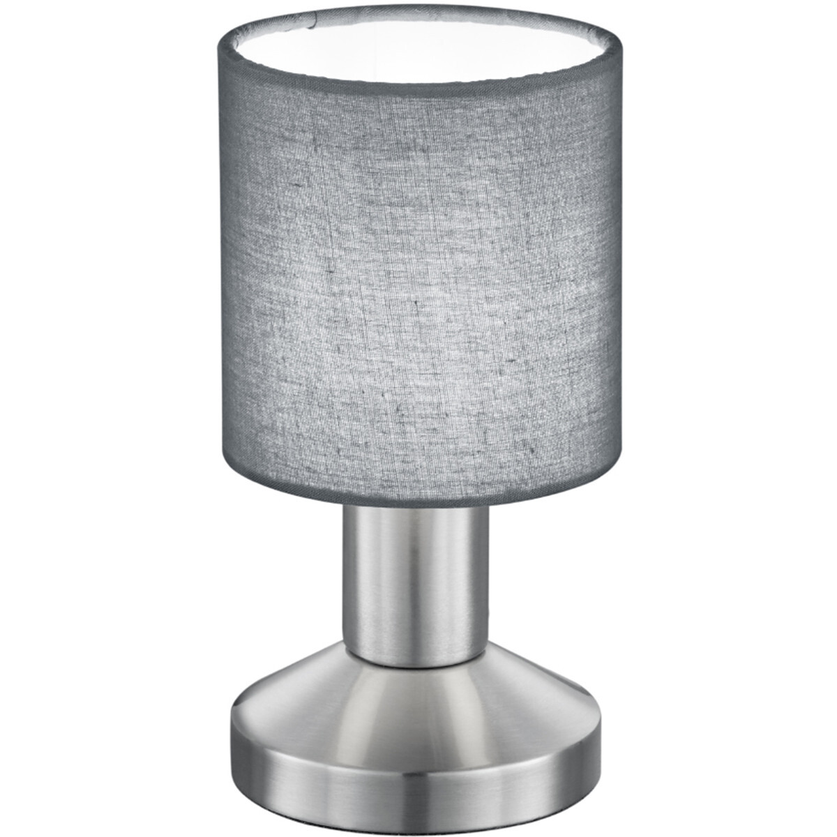 BES LED LED Tafellamp - Tafelverlichting - Trion Garno - E14 Fitting - Rond - Mat Grijs - Aluminium