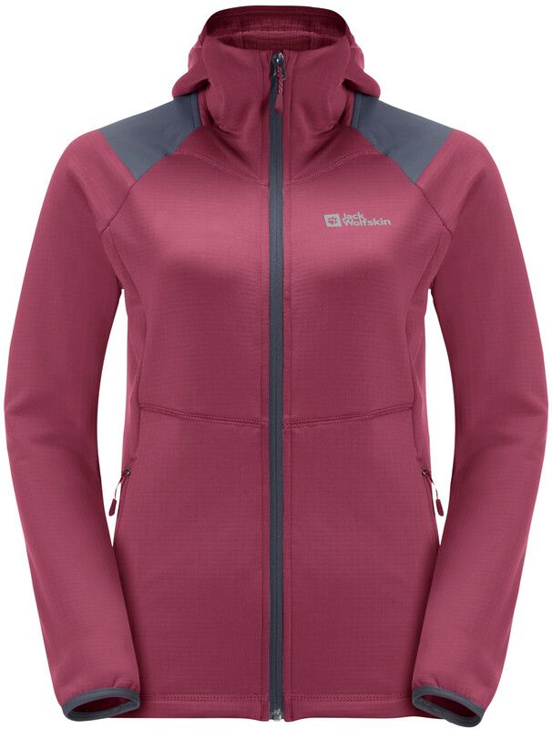 Jack Wolfskin Kolbenberg FZ - Fleece Jas Dames - Violet - XS - 2023