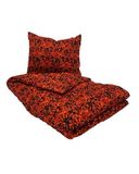 Direct Deens dekbed 140x200 cm Rood Pluche