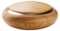 Diffuseur d'arômes - Humidificateur à ultrasons - 150 ml - Aspect bois - 7 lumières de bien-être colorées